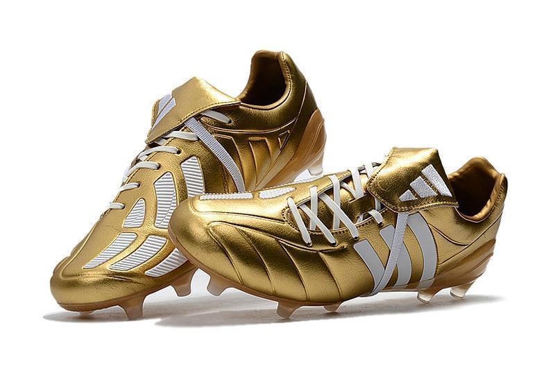 New Adidas Predator Mania Champagne FG Soccer Cleats Shoes Gold White –  TraShoes