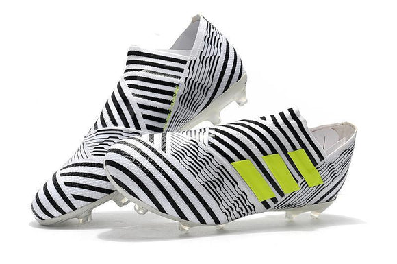 New Adidas New Nemeziz Agility FG TPU Soccer Cleats Shoes White Black Green