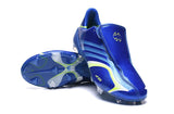 Adidas X 506 + Tunit FG Soccers Cleats Shoes All Blue