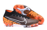 Nike Mercurial Superfly VI Elite FG Flyknit 360 Soccers Cleats Shoes Black Orange