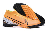 Nike Mercurial Superfly 7 Elite TF Soccers Cleats Shoes Orange Black