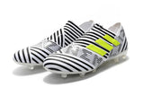 New Adidas New Nemeziz Agility FG TPU Soccer Cleats Shoes White Black Green