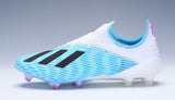 Adidas X 19.1 FG Soccers Cleats Shoes White Blue Stripes