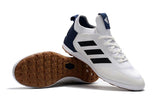 Adidas ACE TF Soccer Cleats Shoes White Black Blue Coffee