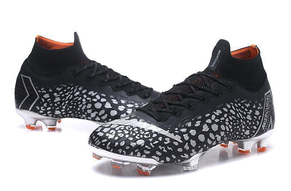 Nike Mercurial Superfly VI Elit FG Black White Leopard High Cut - TraShoes