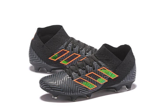 adidas Nemeziz 18.1 FG Black Orange Green - TraShoes