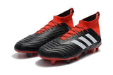 Adidas Predator 18.1 FG Soccer Cleats Core Black White Red - TraShoes