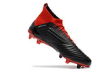 Adidas Predator 18.1 FG Soccer Cleats Core Black White Red - TraShoes