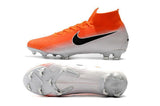 NIKE Mercurial Superfly VI 360 Elite FG Silver Orange - TraShoes