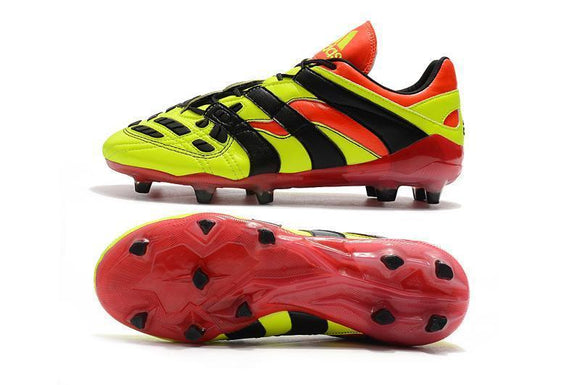 New Adidas Predator Accelerator FG Electricity Soccer Cleats Shoes Green Red Black