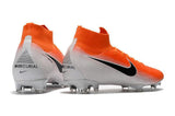 NIKE Mercurial Superfly VI 360 Elite FG Silver Orange - TraShoes