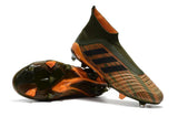 Adidas Predator 18+ FG Soccer Cleats Gold Army Green Black - TraShoes