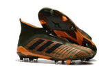 Adidas Predator 18+ FG Soccer Cleats Gold Army Green Black - TraShoes