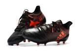 New Adidas X Series Leather FG Soccer Cleats Shoes Black Orange