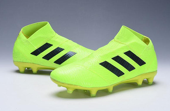 adidas Nemeziz 18+ FG Green Black - TraShoes