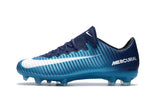 Nike Mercurial Vapor XI FG Soccer Cleats Ice Blue White Black - TraShoes