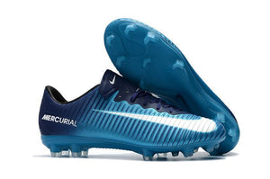 Nike Mercurial Vapor XI FG Soccer Cleats Ice Blue White Black - TraShoes