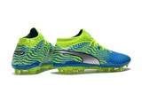 PUMA ONE 18.1 FG Soccer Cleats Blue Green Silver