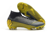 NIKE Mercurial Superfly VI 360 Elite FG Yellow Stripe Grey - TraShoes