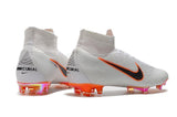 Nike Mercurial Superfly VI 360 Elite FG Soccer Cleats White Black - TraShoes