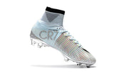 Nike Mercurial Superfly V CR7 FG Soccer Cleats Tint Black White Chrome - TraShoes