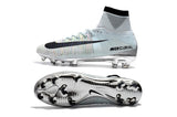 Nike Mercurial Superfly V CR7 FG Soccer Cleats Tint Black White Chrome - TraShoes