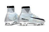 Nike Mercurial Superfly V CR7 FG Soccer Cleats Tint Black White Chrome - TraShoes