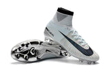 Nike Mercurial Superfly V CR7 FG Soccer Cleats Tint Black White Chrome - TraShoes