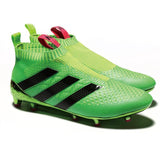 Adidas ACE 16+ Purecontrol FG/AG Soccer Cleats Solar Green Pink Black - TraShoes