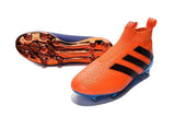 Adidas ACE 16+ Purecontrol FG/AG Soccer Cleats Dark Blue Orange Black - TraShoes