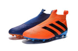 Adidas ACE 16+ Purecontrol FG/AG Soccer Cleats Dark Blue Orange Black - TraShoes