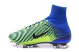 Nike Mercurial Superfly V FG Soccer Cleats Green Blue Black - TraShoes