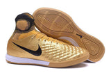 Nike MagistaX Proximo II IC Soccer Shoes Gold Black - TraShoes
