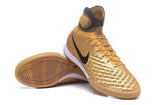 Nike MagistaX Proximo II IC Soccer Shoes Gold Black - TraShoes