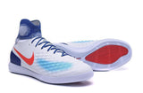 Nike MagistaX Proximo II IC Soccer Shoes White Blue Red - TraShoes