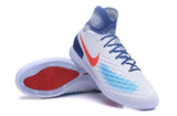 Nike MagistaX Proximo II IC Soccer Shoes White Blue Red - TraShoes