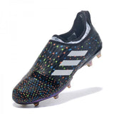 Adidas Glitch Skin 17 FG Soccer Shoes Core Black Solar Red White - TraShoes