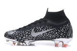 Nike Mercurial Superfly VI Elit FG Black White Leopard High Cut - TraShoes