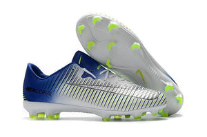 Nike Mercurial Vapor XI FG Soccer Cleats White Blue Green - TraShoes