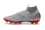 NIKE Mercurial Superfly VI 360 Elite AG High Cut Silver Red - TraShoes