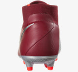 Nike Phantom Vision Elite DF FG Soccer Cleats Maroon Silver Black - TraShoes