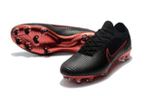 Nike Mercurial Vapor Flyknit Ultra FG Soccer Cleats Black Wine Red - TraShoes