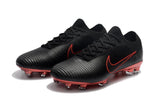 Nike Mercurial Vapor Flyknit Ultra FG Soccer Cleats Black Wine Red - TraShoes