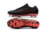 Nike Mercurial Vapor Flyknit Ultra FG Soccer Cleats Black Wine Red - TraShoes