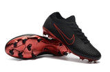 Nike Mercurial Vapor Flyknit Ultra FG Soccer Cleats Black Wine Red - TraShoes