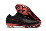 Nike Mercurial Vapor Flyknit Ultra FG Soccer Cleats Black Wine Red - TraShoes