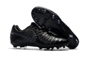 Nike Tiempo Legend VII FG Soccer Cleats All Black - TraShoes