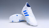 Adidas Predator 19.1 FG White Blue - TraShoes