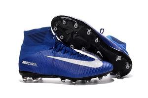 Nike Mercurial Superfly V AG Soccer Cleats Blue White - TraShoes