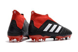 Adidas Predator 18+ FG Soccer Cleats Solar Red Core Black White - TraShoes